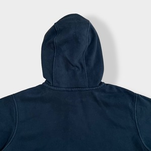 【NIKE】JUST DO IT ワンポイントロゴ プリント ジップアップパーカー フルジップ フーディー hoodie L ナイキ US古着