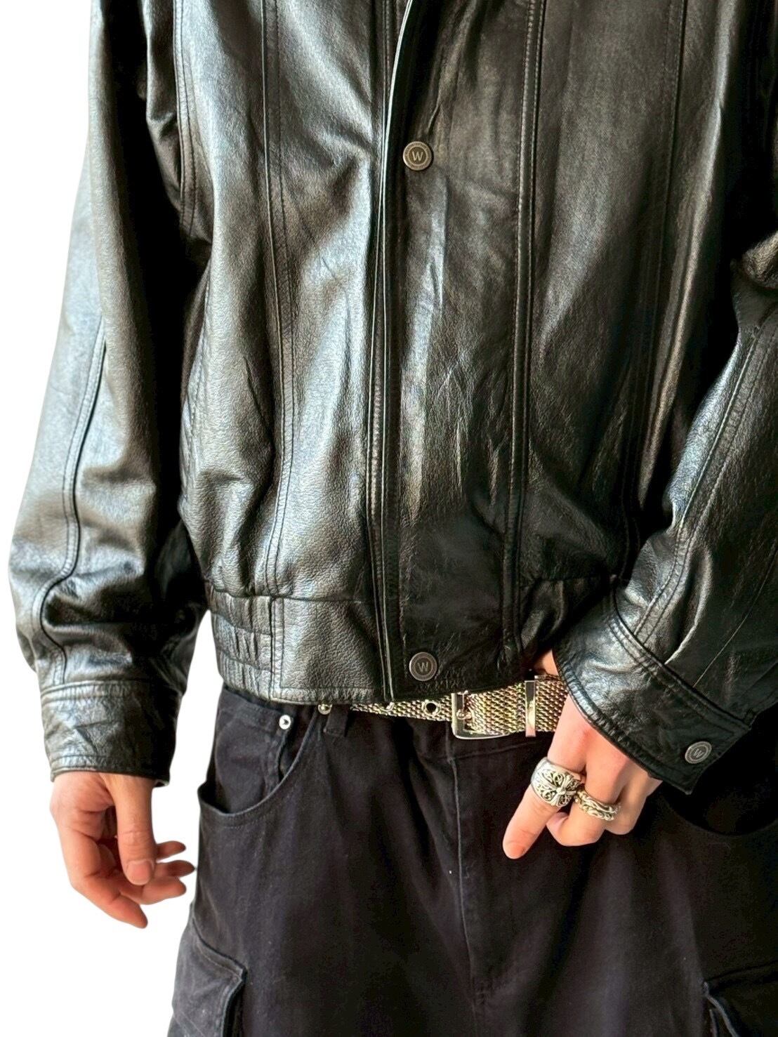 WILSONS LEATHER】 Docking layered design leather jacket