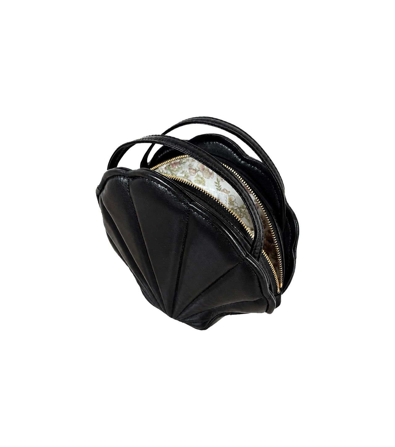 Petit Shell | Leather Bag black