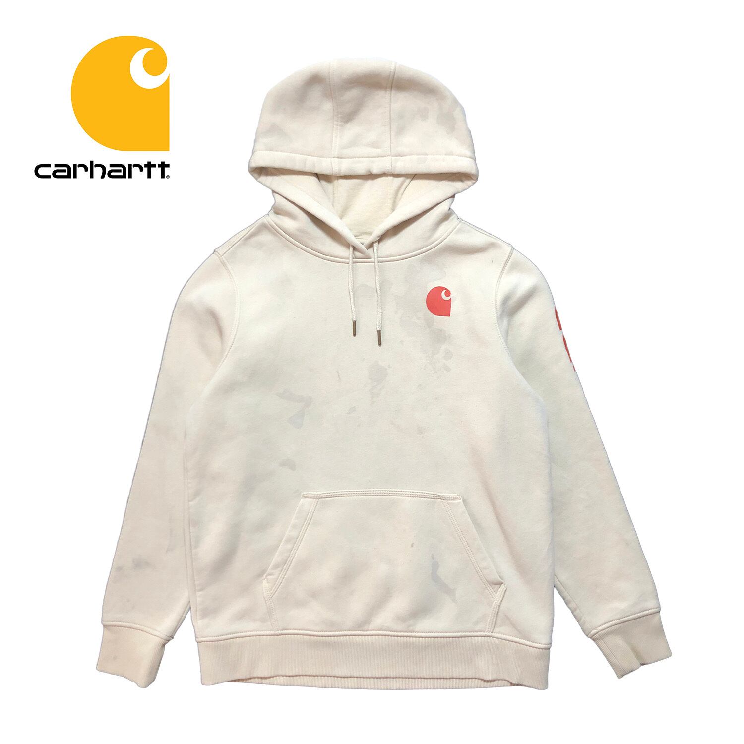 USA 古着 スウェット パーカ カーハート Carhartt ロゴ プリント