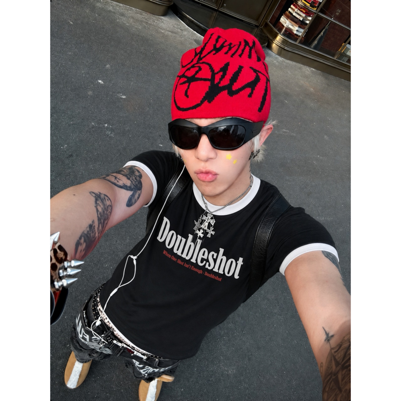 WSHOT Original Vintage Tongue Graphic Ringer Tee WS166
