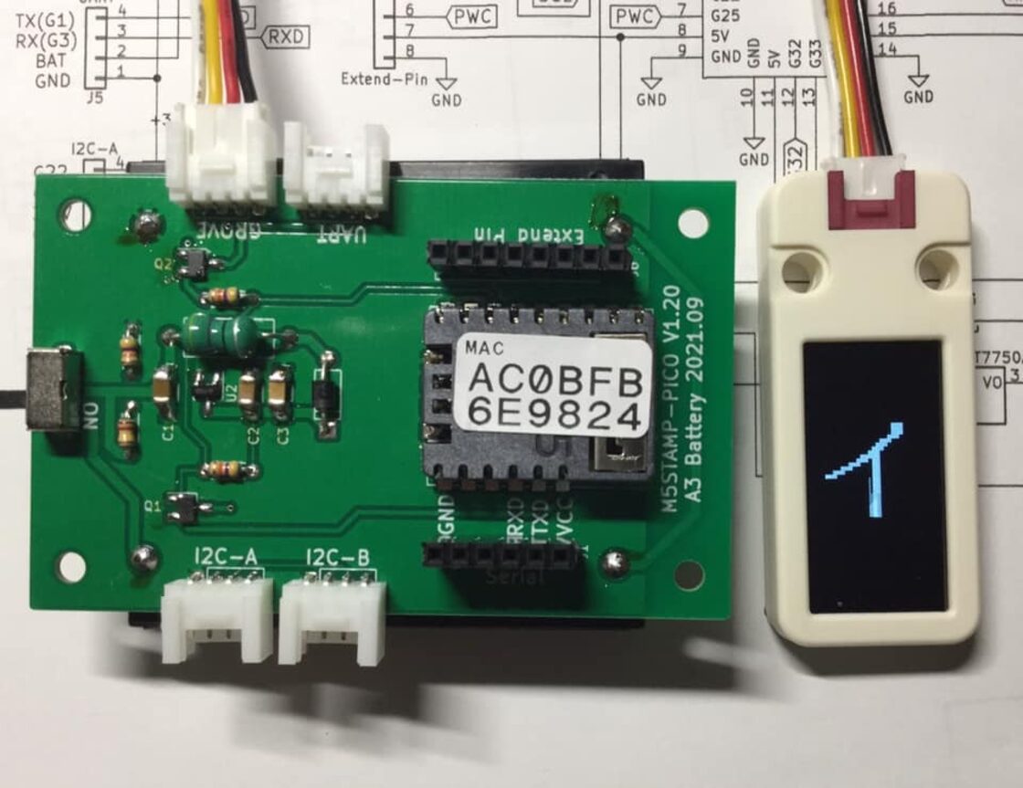 M5Stamp Pico用拡張電池基板2（単3電池用） | Pay ID