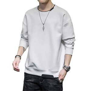 【在庫のみ】[foveitaa] トレーナー メンズ パーカー Tシャツ 長袖 春秋服 ゆったり シルエット プルオーバー トップス カジュアル おしゃれ 大きい サイズ 服