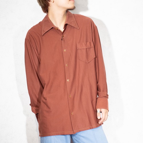 70's USA VINTAGE DESIGN SHIRT/70年代アメリカ古着デザインシャツ