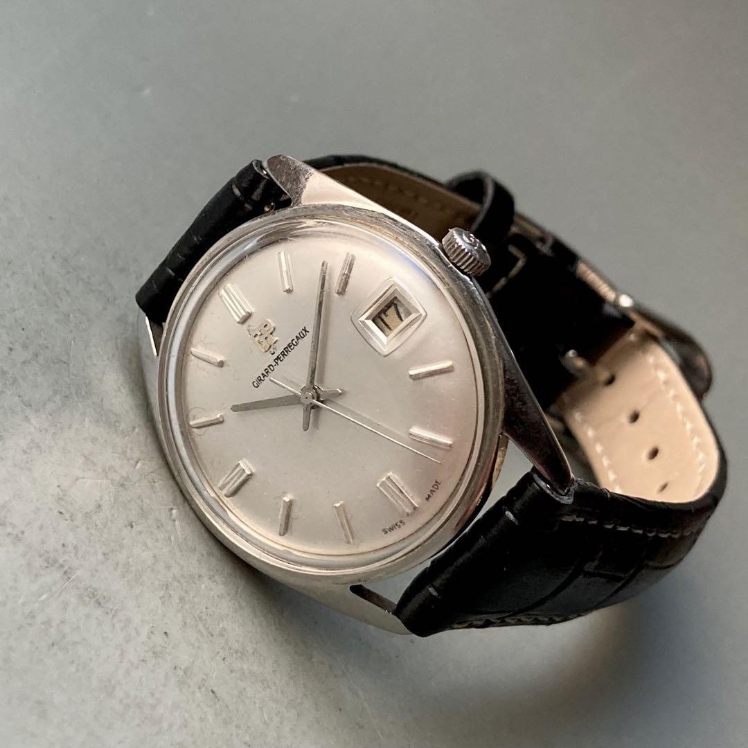 【動作良好】ジラールペルゴ アンティーク 腕時計 1960年代 自動巻き メンズ GIRARD PERREGAUX ビンテージ ウォッチ 男性