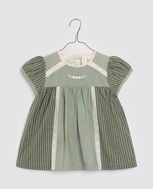 Organic Ella Blouse - Little Green Check / Little Cotton Clothes