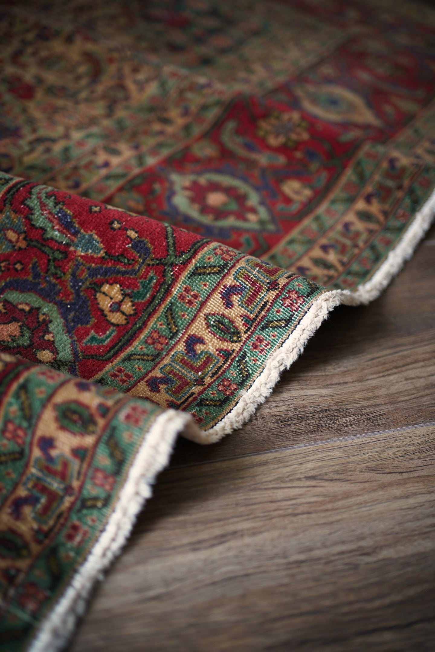 614】Vintage Persian Sene rug 1960's | ヴィンテージラグ専門店 TIME