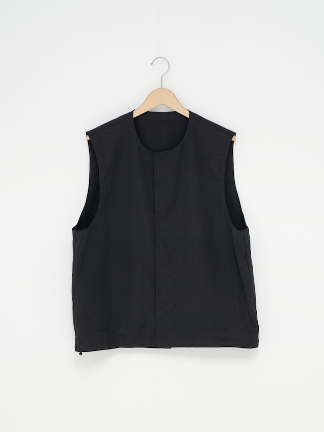 SU　Drawstring Vest　BLACK　SU-01-V-01