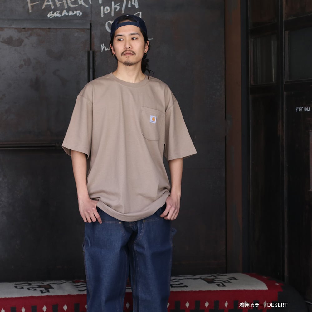 Carhartt カーハートK87 デザート ワークウエアポケットTシャツ ...