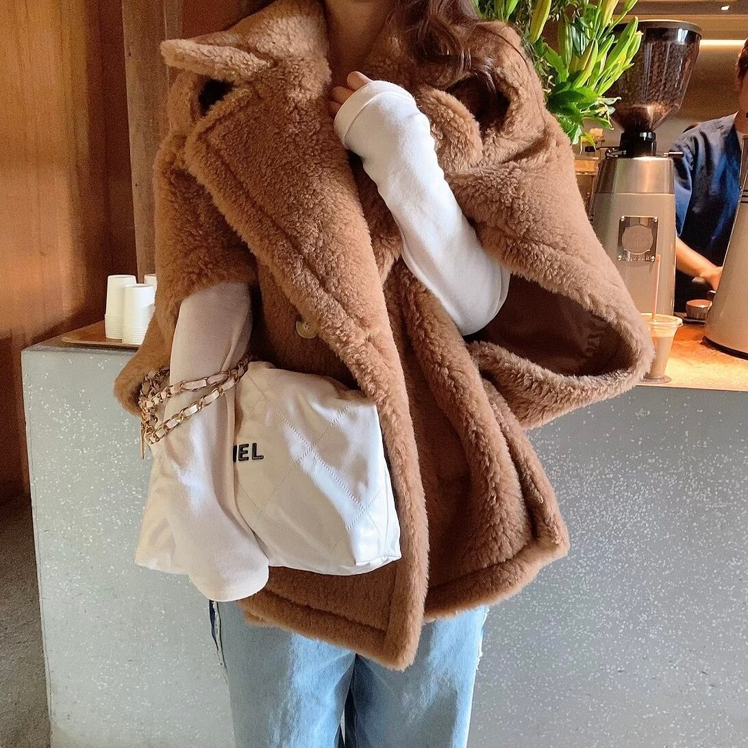 Moripon. テディ　ボアポンチョコート Moripon.テディボアポンチョコート