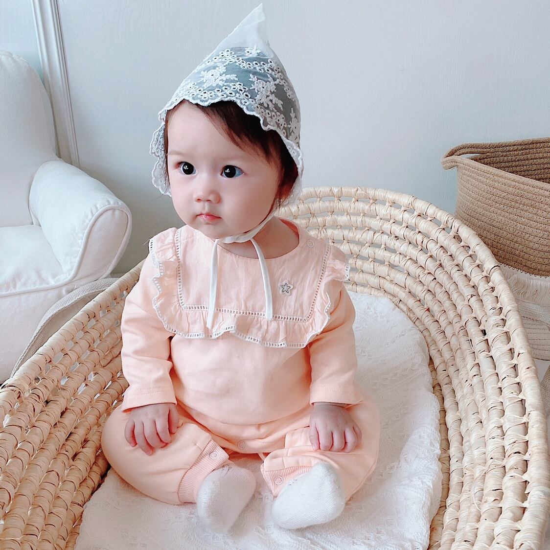 オレンジロンパース オールインワン ワンピースロング ピンク 大人ガーリー スウィート キュート カジュアル 超面白いベビーショップ65492707791