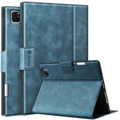 Antbox iPad Pro 12.9 ケース 2022 第6世代 iPad Pro 12.9 第5/4/3世代(2021/2020/2018) 兼用 Upgraded ソフトPUレザー製 全面保護 Pencil 2 収納/ペアリングとワイヤレス充電対応 ひび割れ防止 iPad Pro 12.9インチ カバー オートスリープ＆スタンド機能付き (ダークブルー)