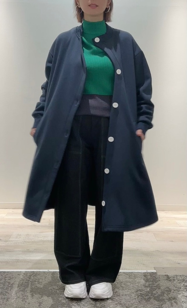 アシメントリーボタンコート/No.1252037