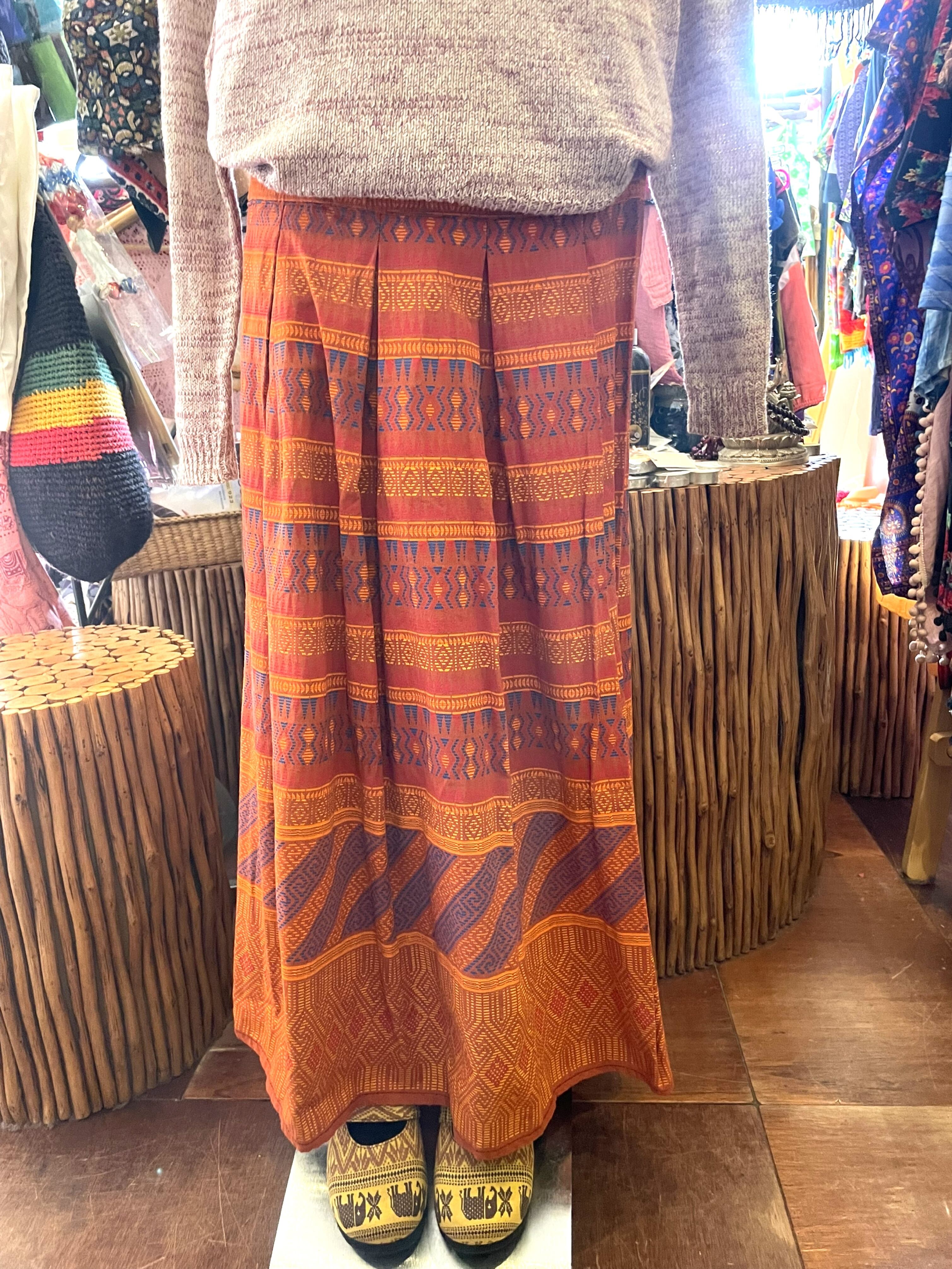 プランテーション plantation コットンリネンロングスカート エスニック 3694149cfdde02156fa8571637cdd3