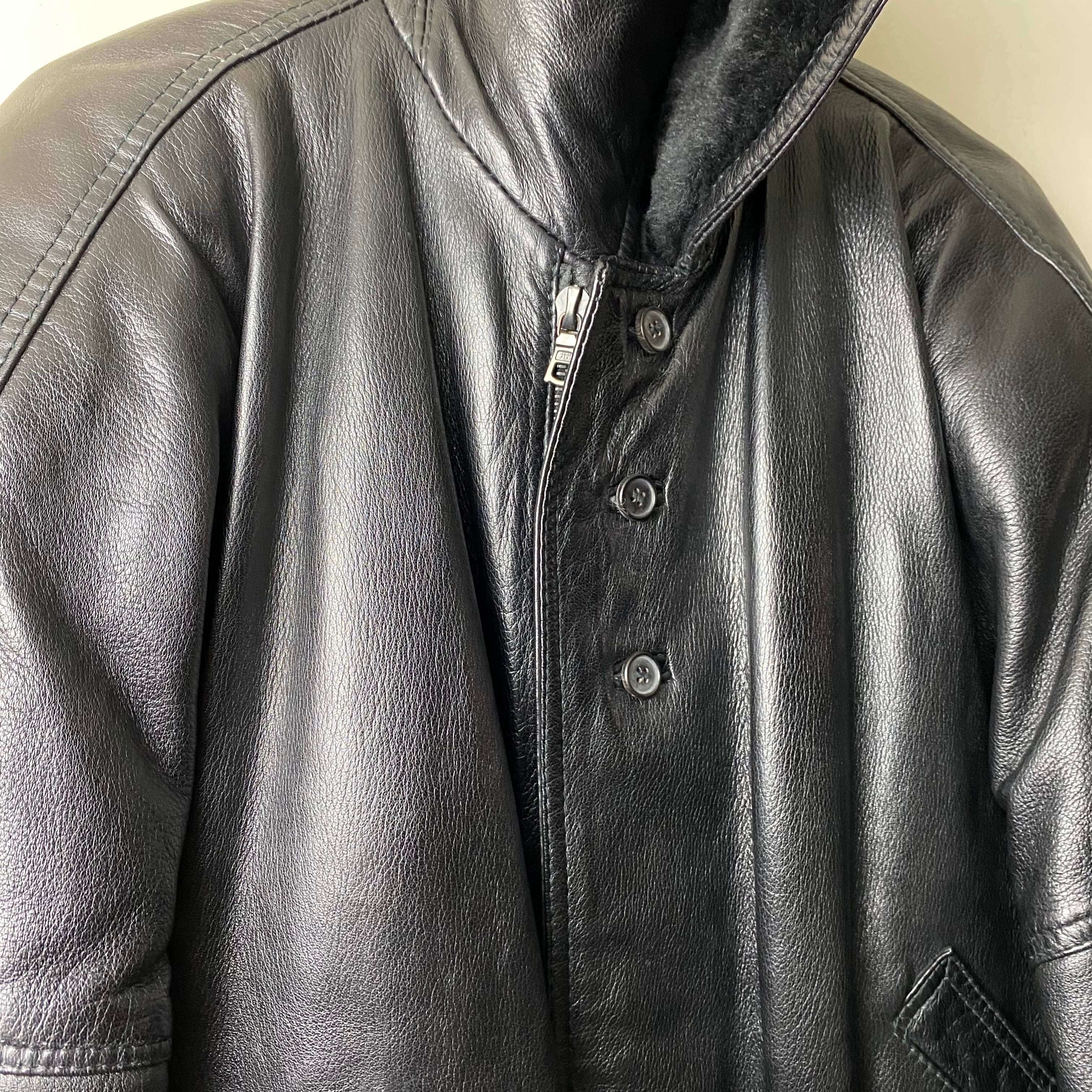 vintage GIANNI VERSACE leather bomber jacket | NOIR ONLINE