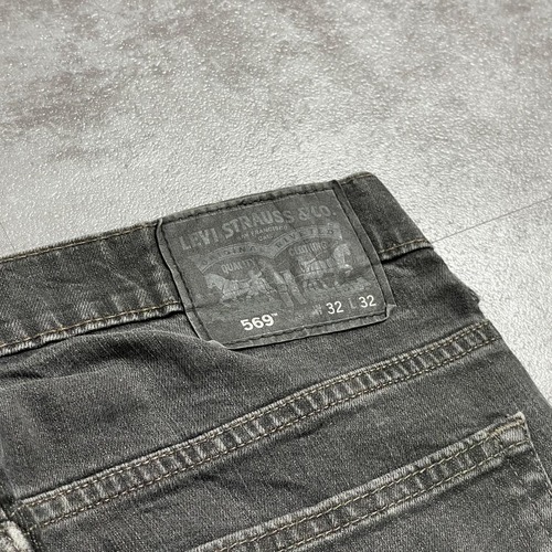 【W32 L32】 japan levi's 先染ブラック リーバイス 559 詳細写真2
