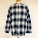 Check Dot Button Band Collar Shirts　Gray