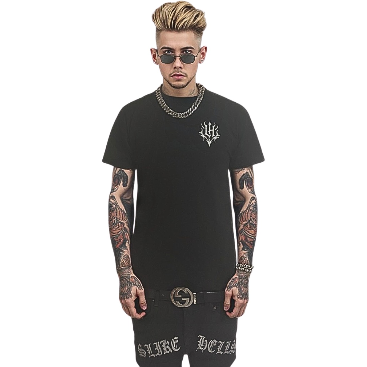 ELDOLADO simple brand icon  tｰshirts 【LT010】 - 1