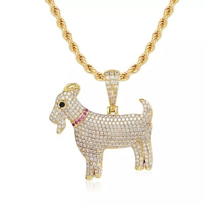 Iced Out Goat Necklace