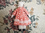 赤いワンピースの布製ドール ハンドメイド 画像18