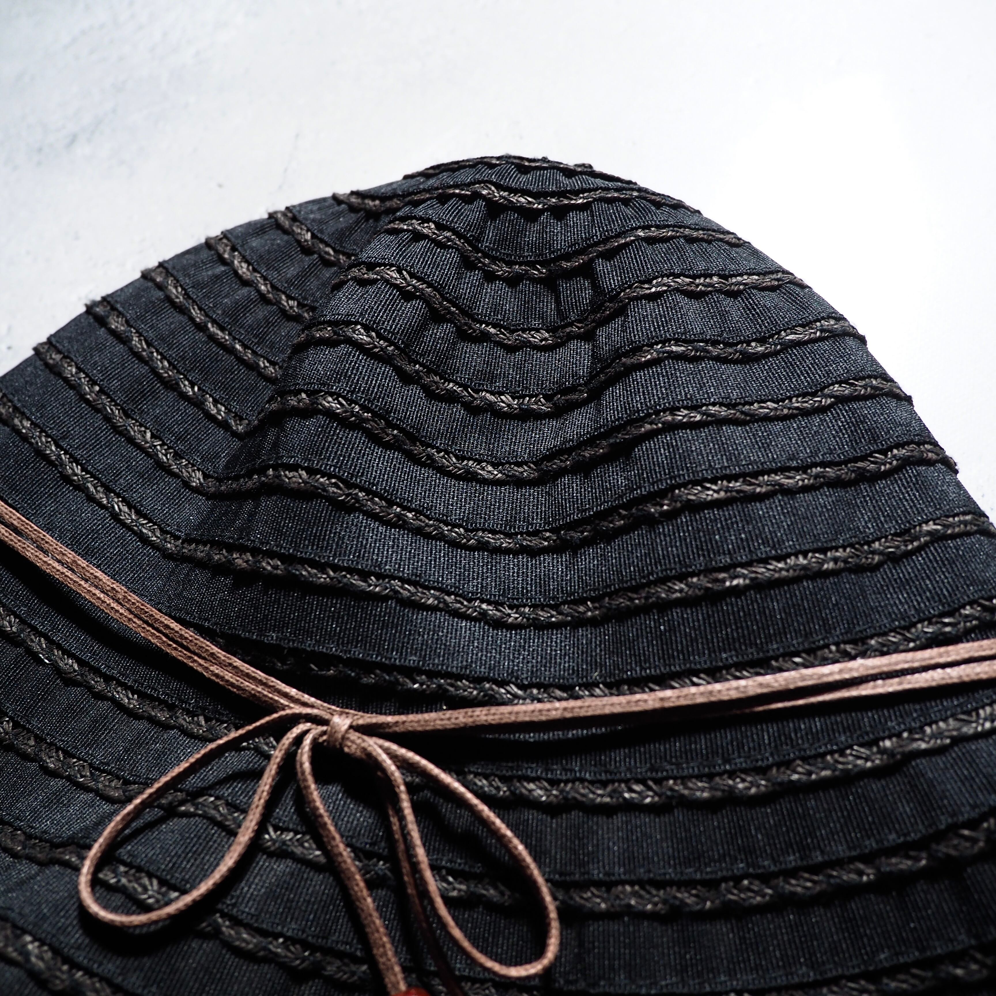 ” Y'saccs(Yohji Yamamoto) ” Black mode Yarn-dyed Bucket hat