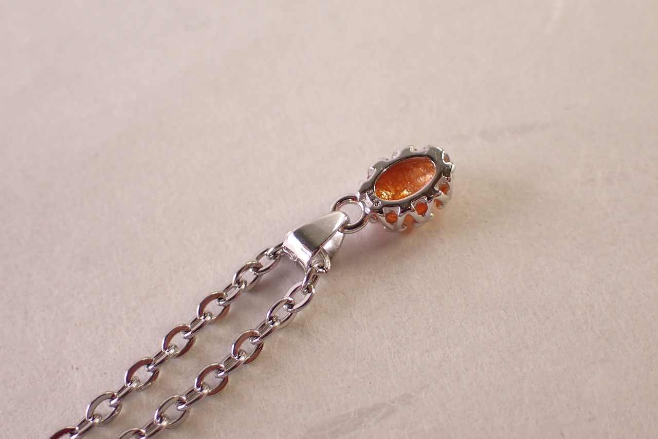 サンストーンネックレス　0.50ct [D12‐103]