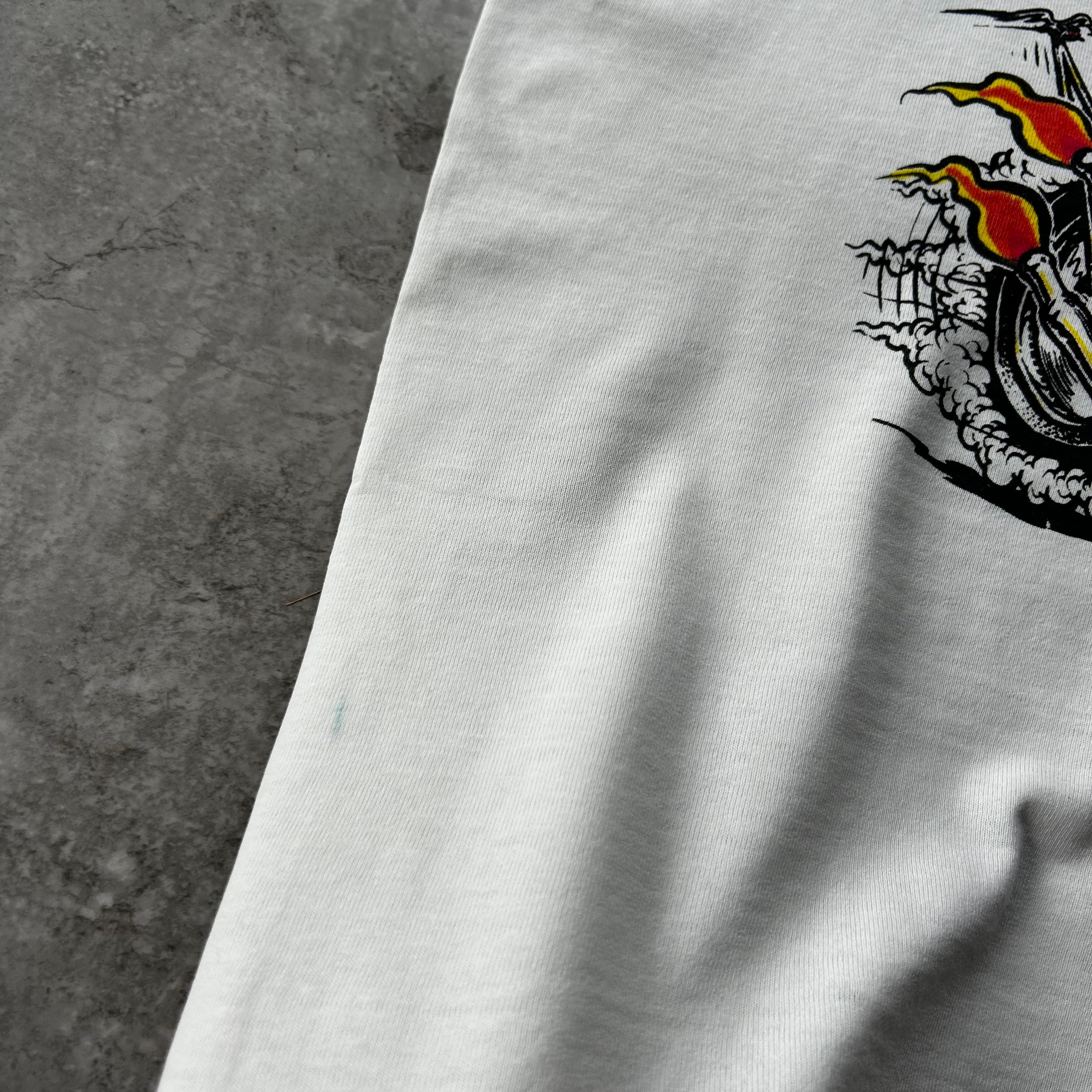 90s フルーツオブザルーム tシャツ ラットフィンク 白 M エドロス
