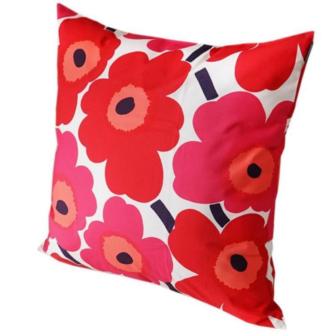 マリメッコ marimekko 座布団カバー ピンク55x59cm
