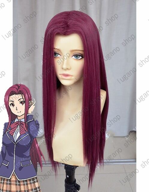 W3329 食戟のソーマ 榊 涼子(さかき りょうこ)風 コスチューム コスプレウイッグ+ウイッグネット