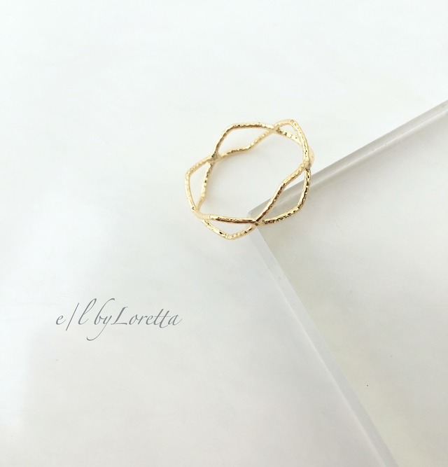 Gold connect ring  0009