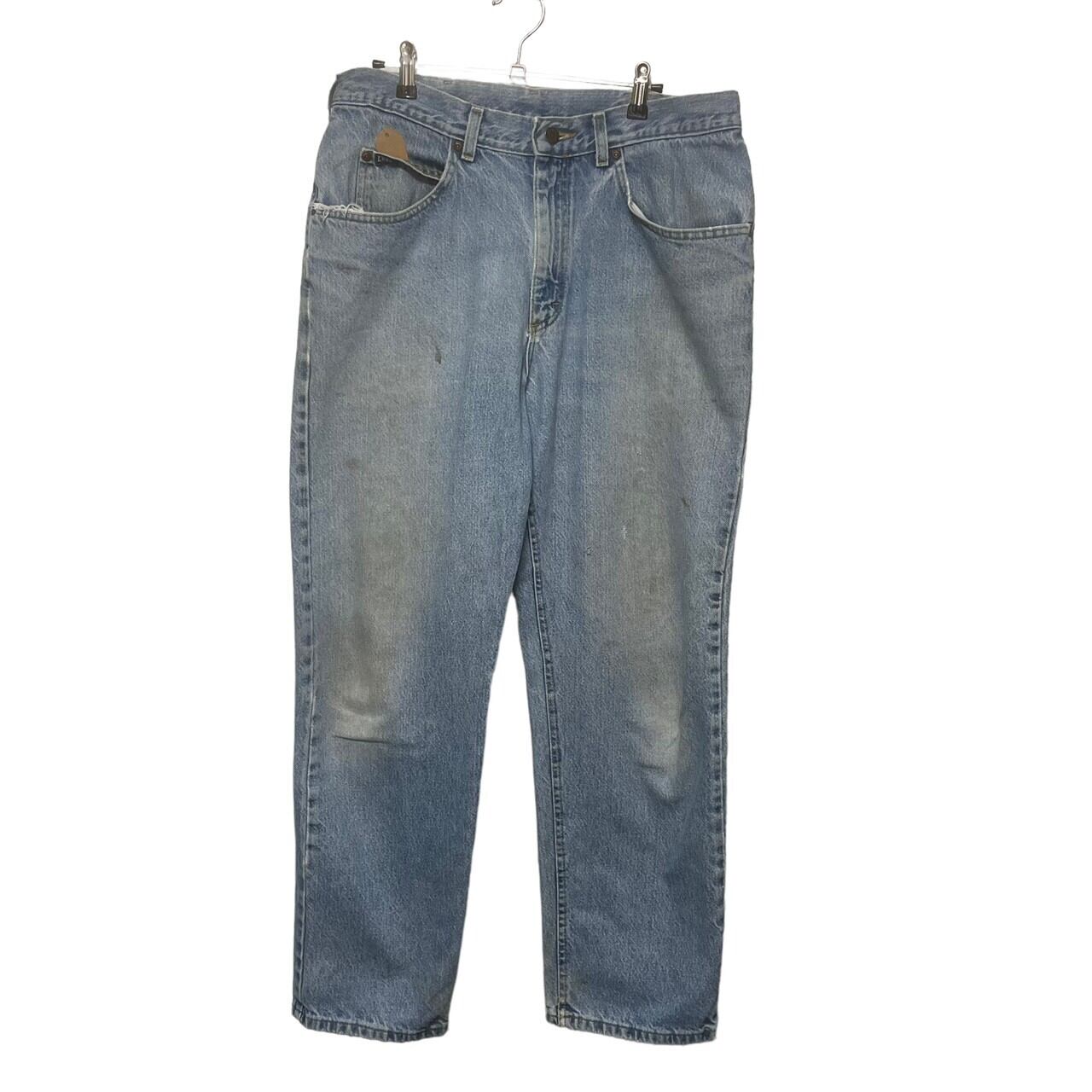 W32×L30#裾上げ済み】Lee デニムパンツ 革パッチ | 古着屋OLDGREEN