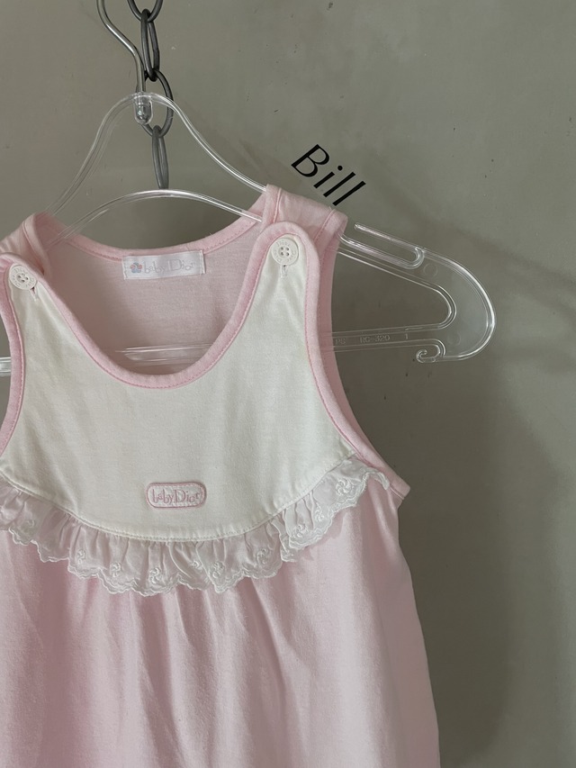 Baby Dior logo frill rompers