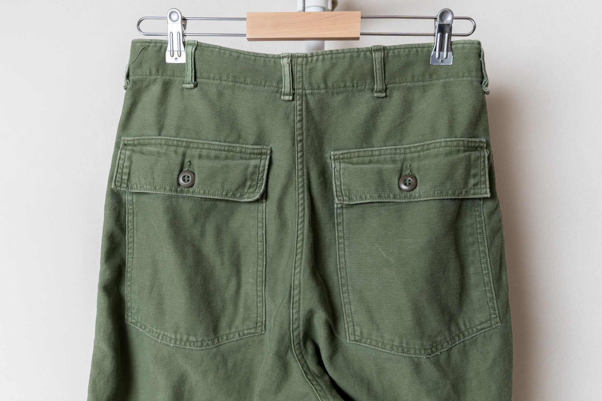 32×33】U.S.Army Utility Trousers OG-107 実物 米軍 ベイカーパンツ