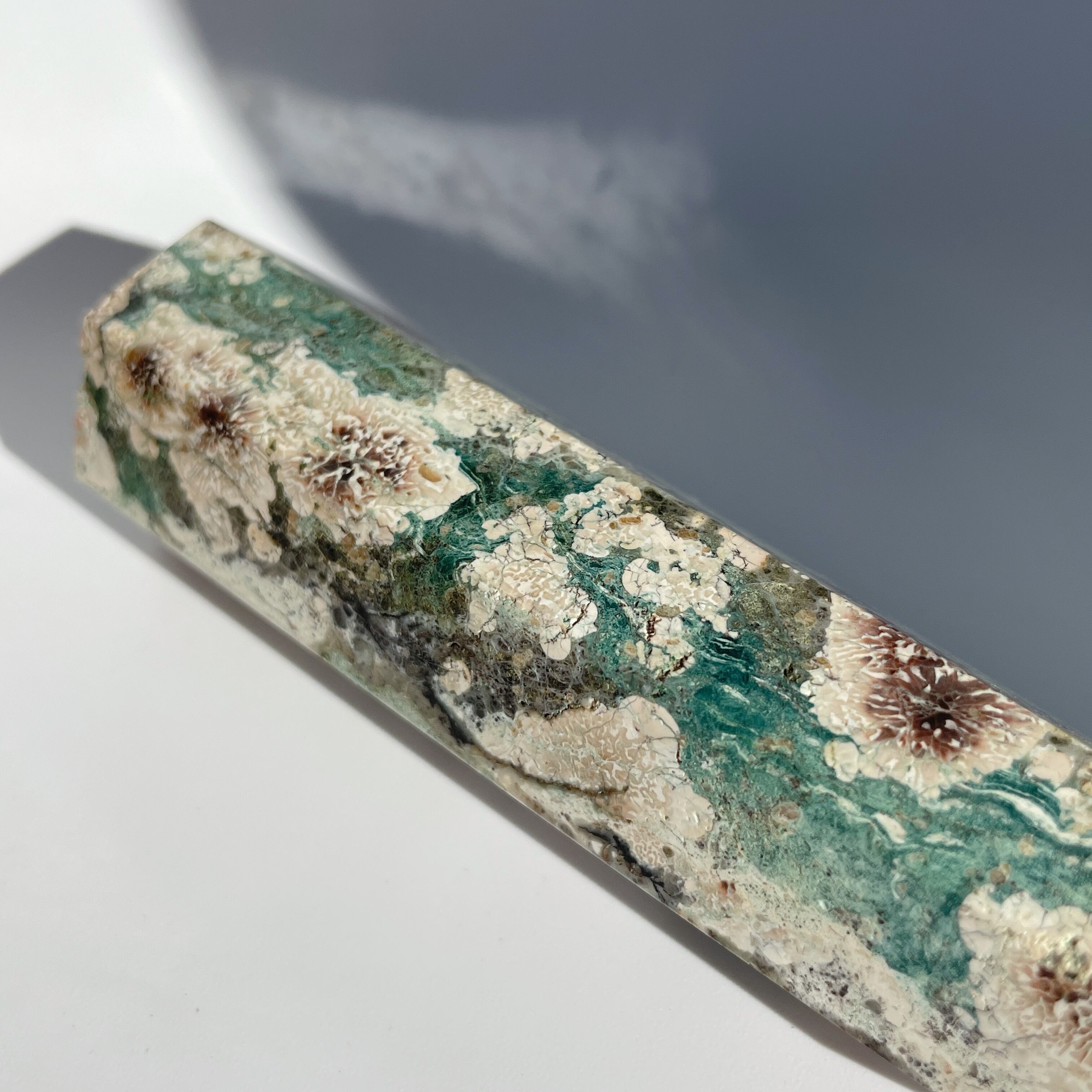 グリーンフラワージャスパー タワー04◇ Green Flower Jasper ◇天然石