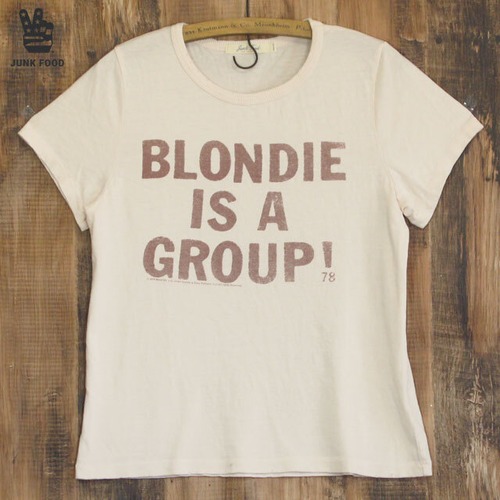 送料無料 JUNK FOOD ジャンクフード Blondie is a Group ブロンディー レディース Tシャツ