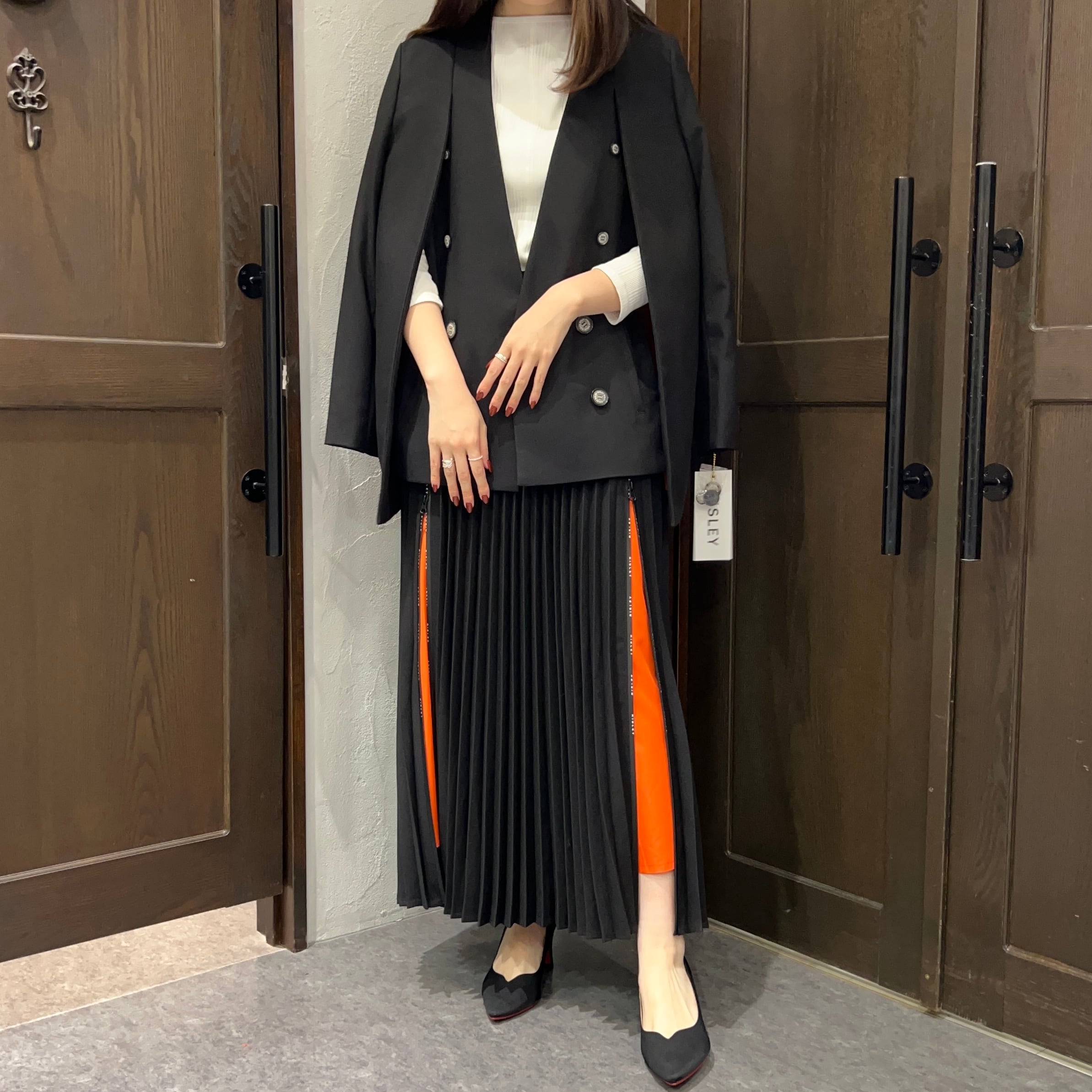 RISLEY/ロゴジッププリーツスカート | 20ｰtwentyｰ