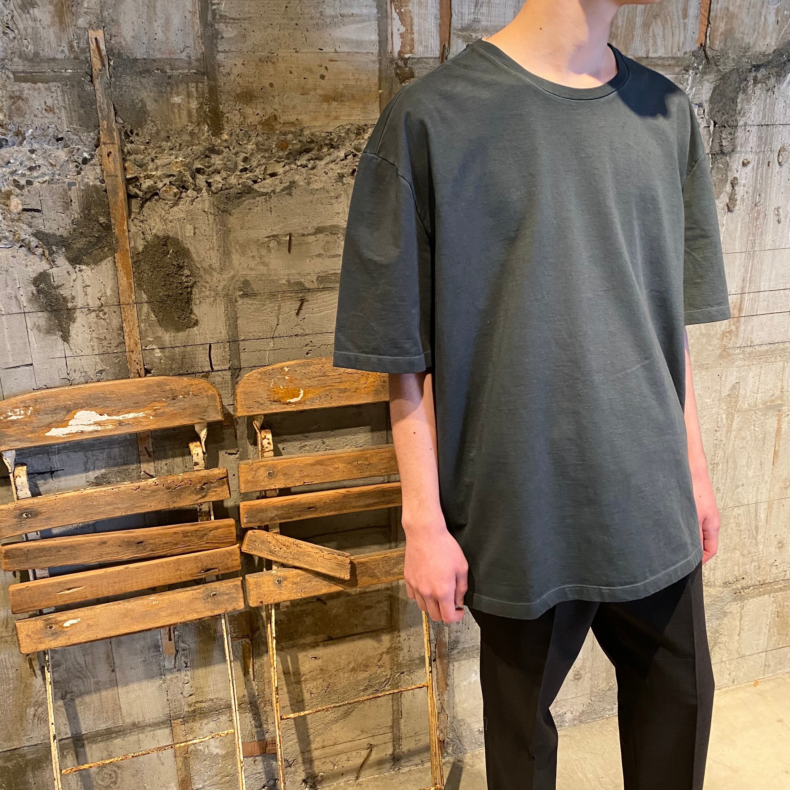 20SS新品48 メゾン マルジェラ 4ステッチ オーバーサイズ Tシャツ 黒 