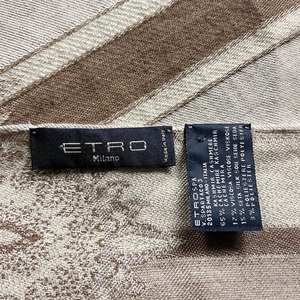 ETRO cashmere brend arabesque pattern scarf