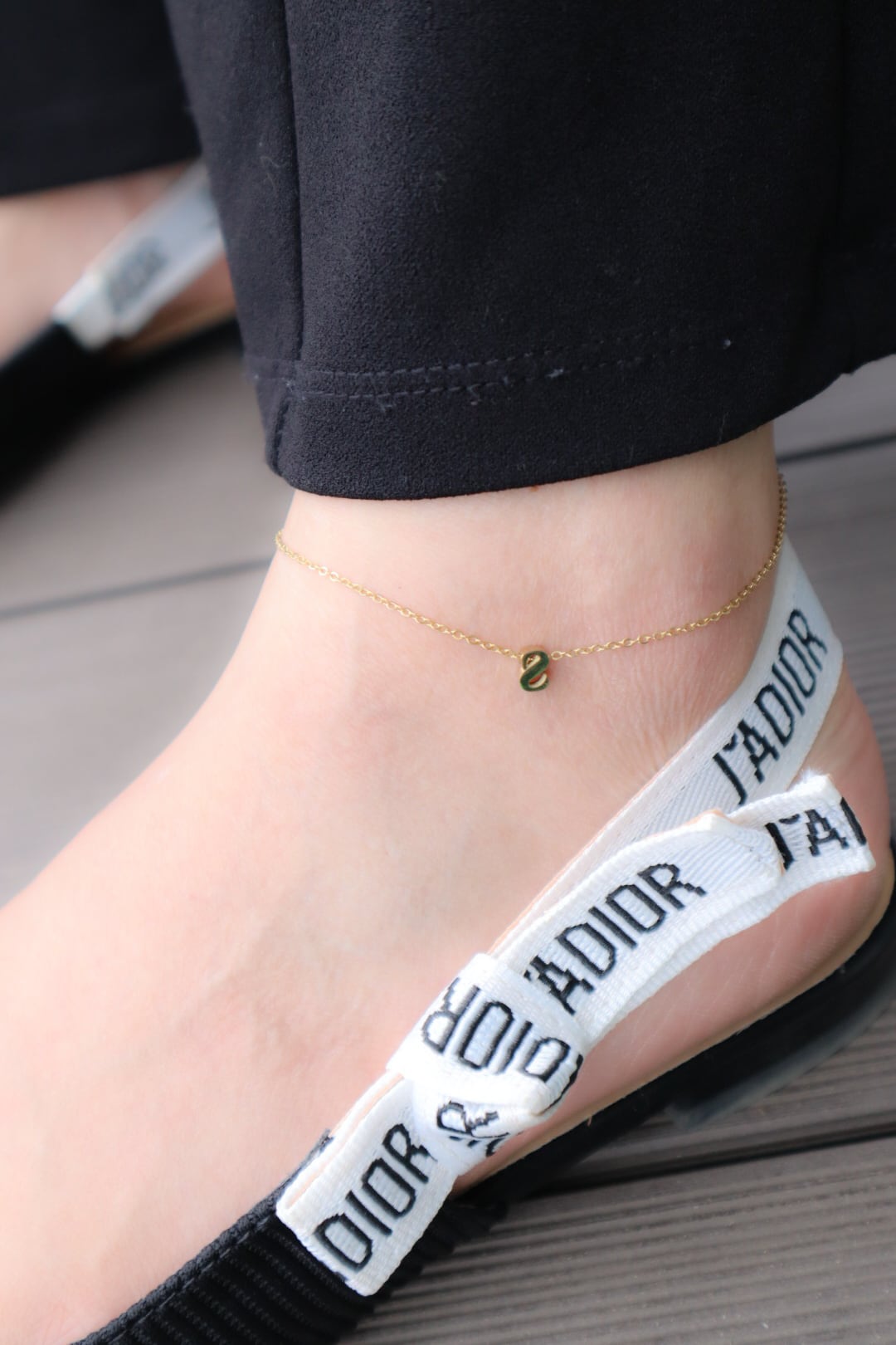 14kT ITALY ✴︎GOTV アンクレット （誕生石アンクレット Gold＆Silver  