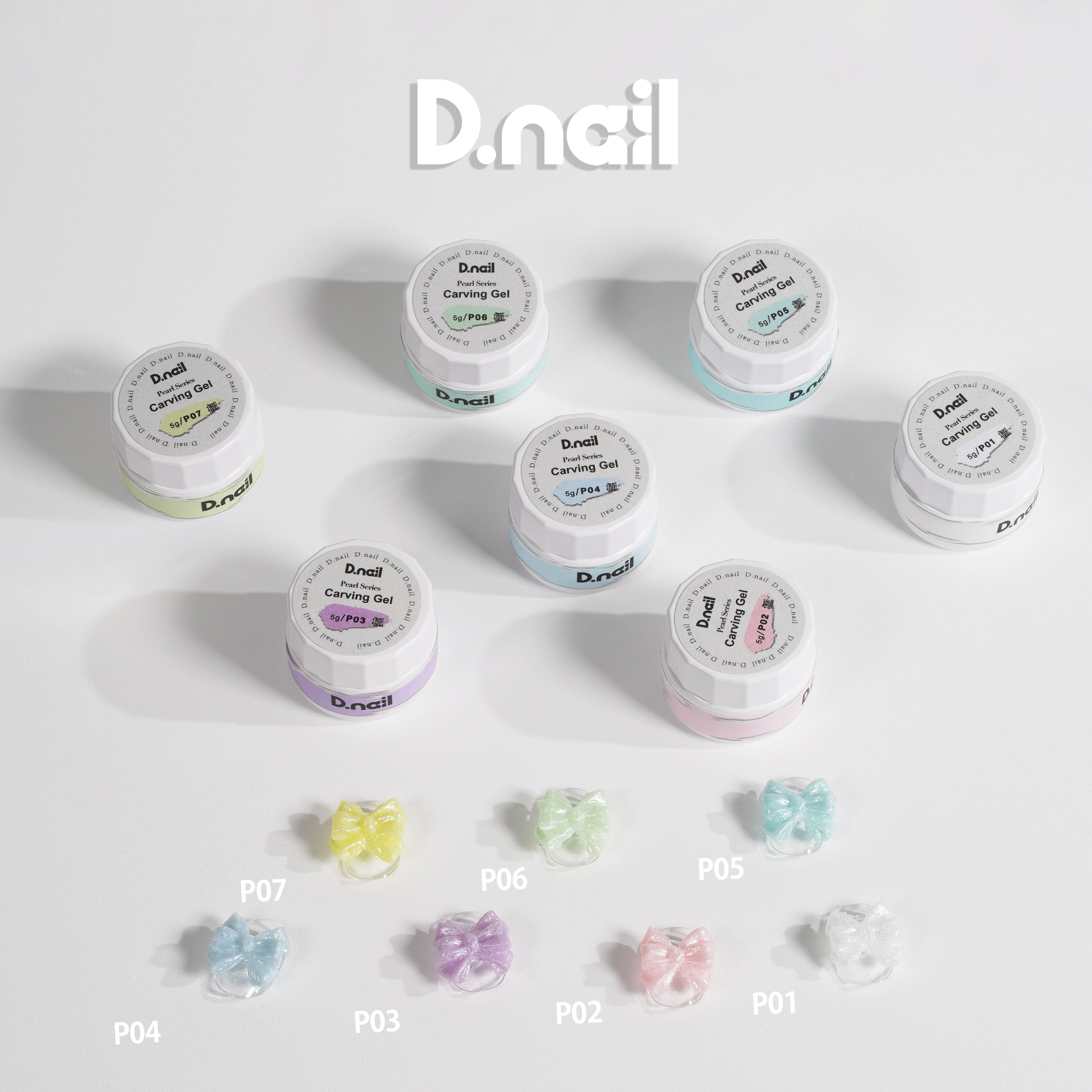 D.nail アートジェル （極ジェル）クリアカラー 10色セット（C01-C10