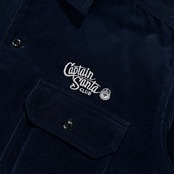 CAPTAIN SANTA キャプテンサンタ コーデュロイ シャツ ジャケット サイズ M /ネイビー/長袖シャツ/ジョイマークデザイン/日本製