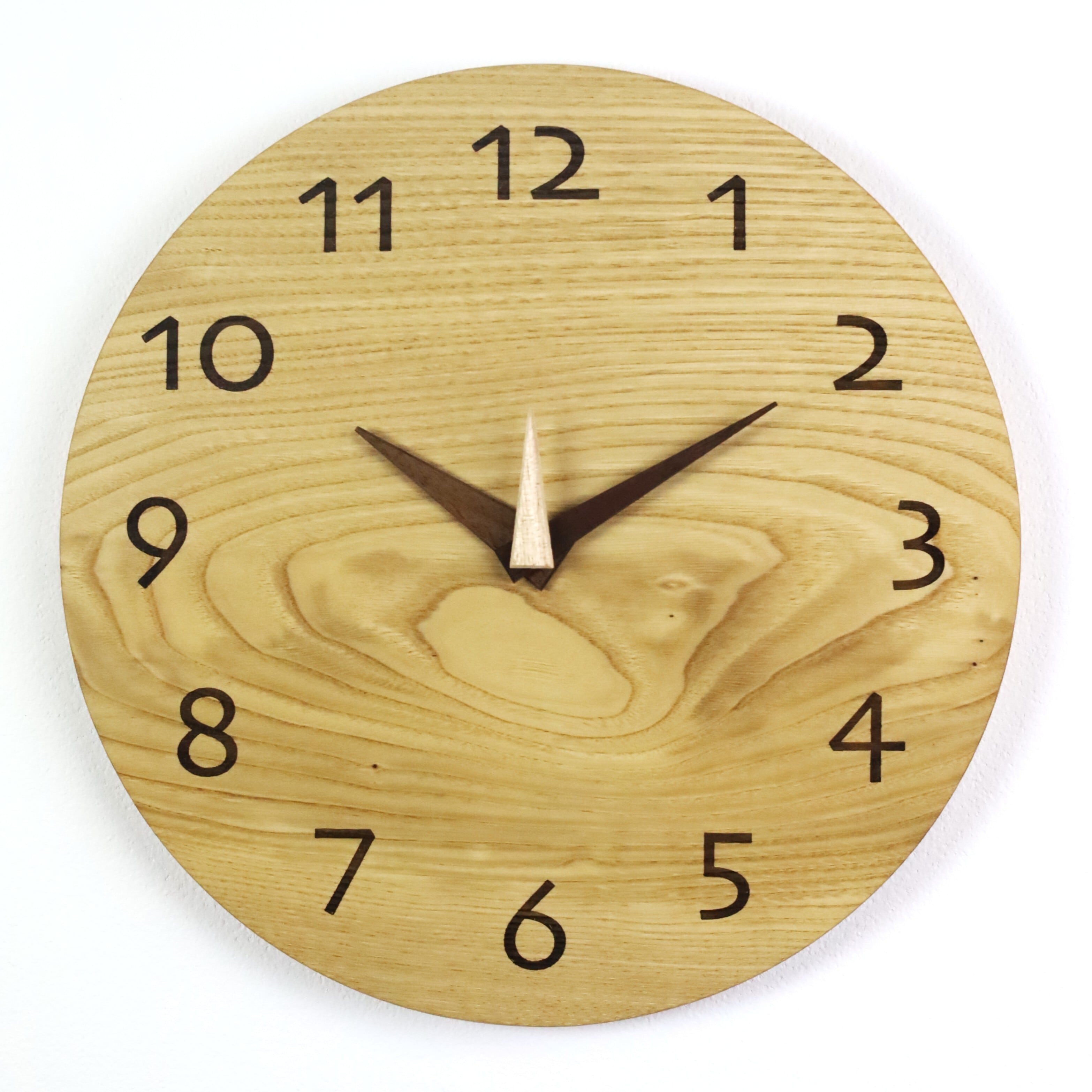 483 木の丸時計 (大) 栗 国産 一点物 SWING オリジナル 無垢 新築祝い