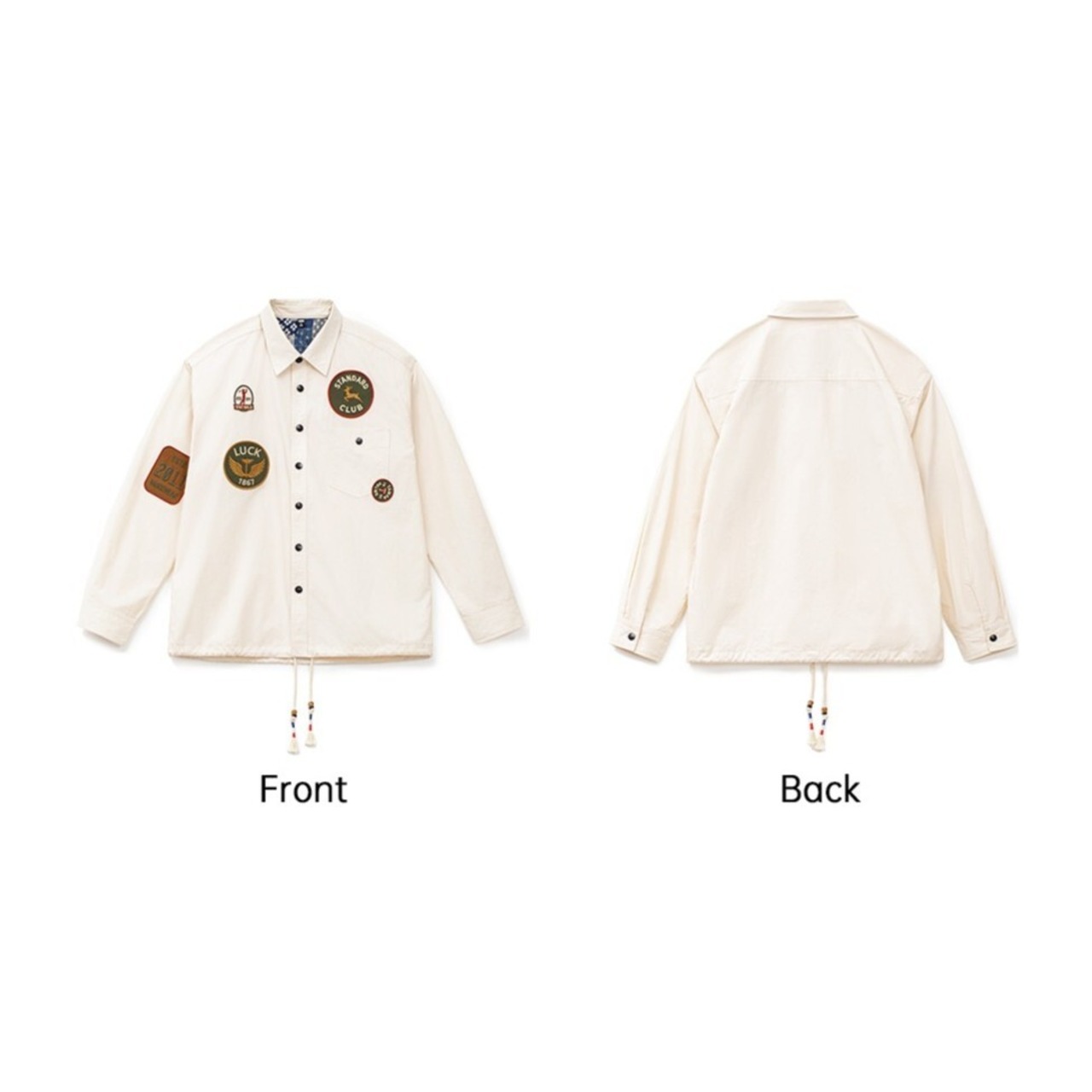 Vintage Patch Embroidery Shirt / ヴィンテージ ワッペン 刺繍 長袖 シャツ