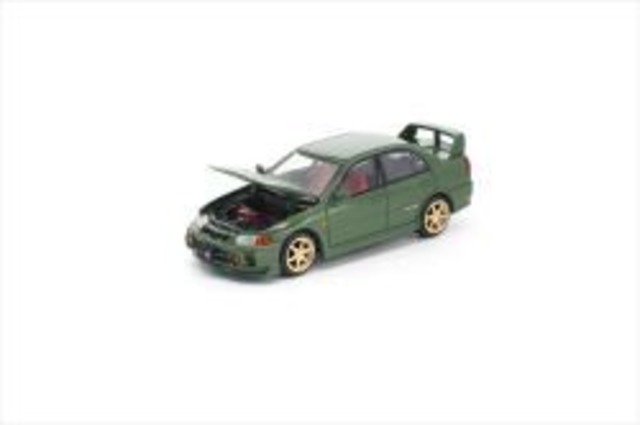 POP RACE × Enigma 　1/64 MITSUBISHI LANCER EVOLUTION IV GREEN／三菱 ランサーエボリューションIV グリーン 　PRE022