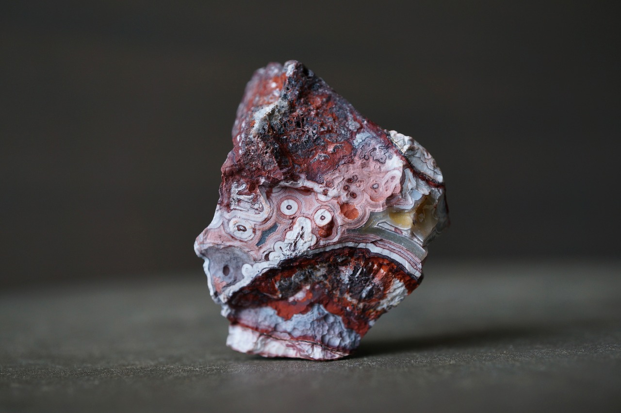 クレイジーレースアゲート Crazy Lace Agate(Rough) 2083
