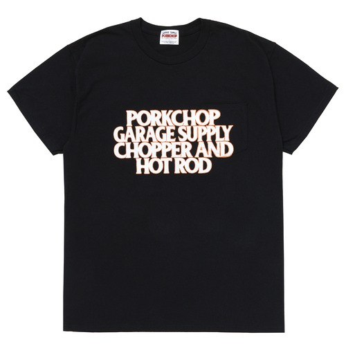 C&H LOGO POCKET TEE/BLACK