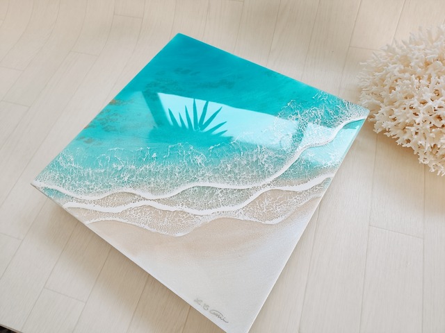 118.オーシャンレジンアート コーラルパターン