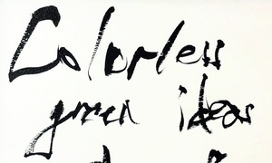 Number 0（Colorless green ideas sleep furiously.）