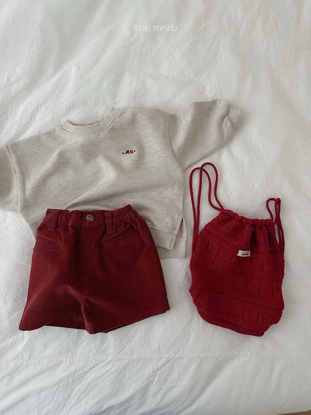《予約》送料無料【minirobe】Corduroy Shorts