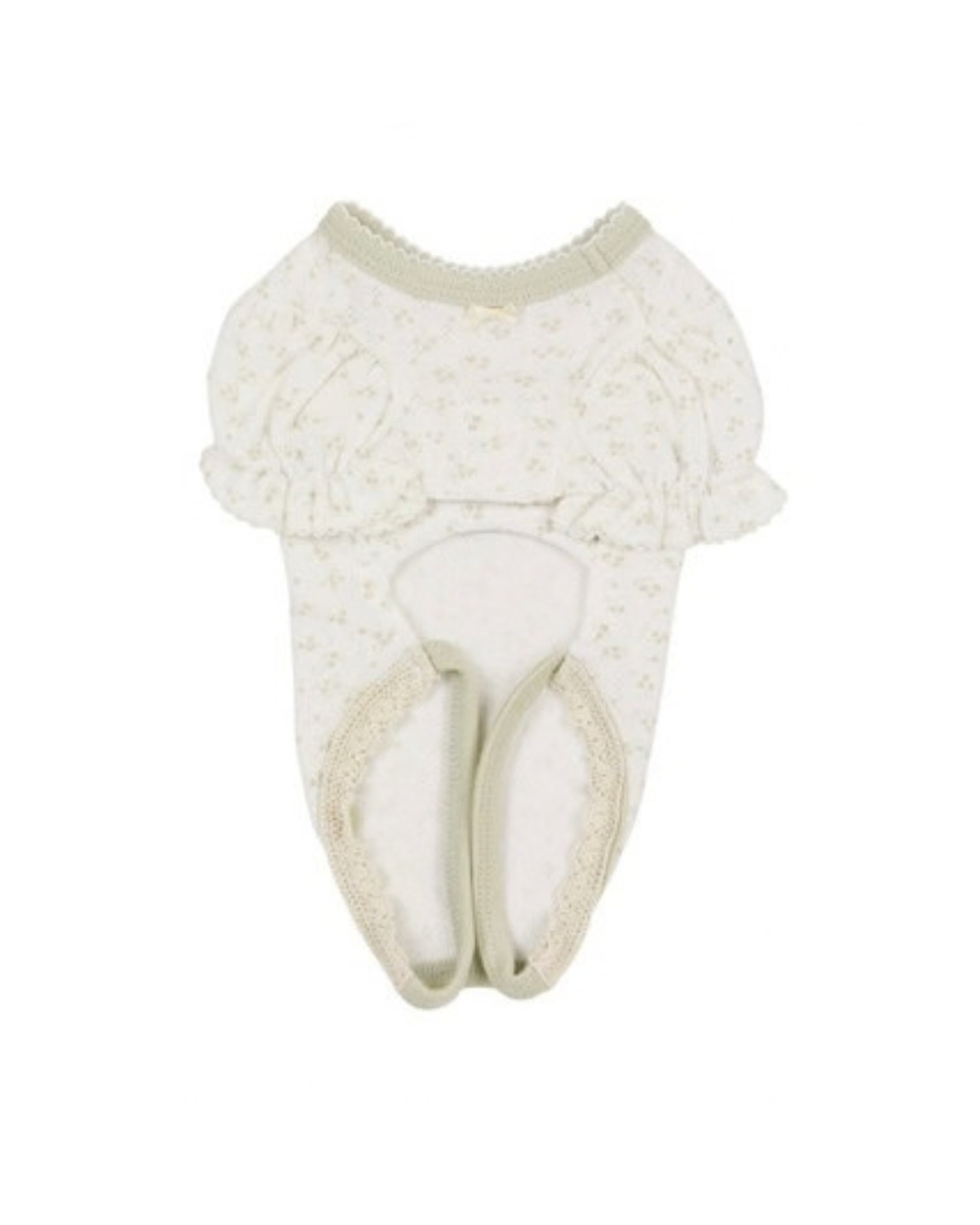 【予約】[ thesallyslaw ] Chloe Puff Romper｜Lime Floral - 11